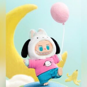 POP MART The Monsters x Sanrio Characters Pink & Blue Plush Pendant Pochacco